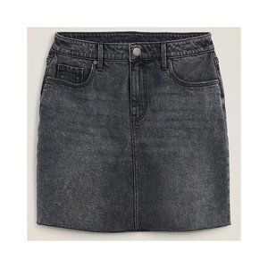 Old Navy | BNWOT 🖤 Acid Washed Black Denim Mini Skirt